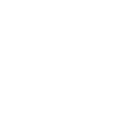 White telephone handset icon with two curved signal waves on black background.